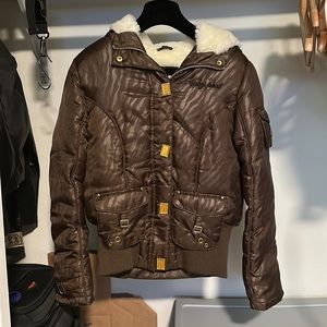 Baby Phat Fur Bomber Jacket